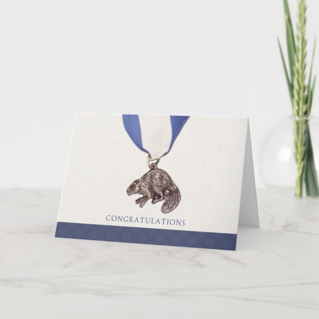 Silver Beaver Congratulations Card (Front)