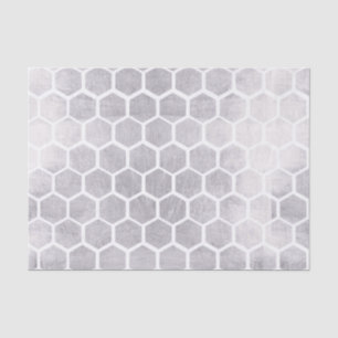 Silver, bee cube pattern,modern,trendy,pattern,ele tissue paper