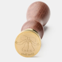 Silver Bell Solid Brass Wax Stamper