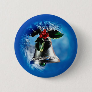 Silver Bells 6 Cm Round Badge