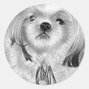 Silver bells puppy Sticker