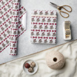 Silver Bells Wedding Anniversary Engagement Party Wrapping Paper<br><div class="desc">Features an original marker illustration of a pair of silver bells and a burgundy bow. Perfect for weddings and anniversaries!

This design is also available on other products. Don't see what you're looking for? Need help with customisation? Contact Rebecca to have something designed just for you.</div>