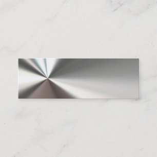 Silver Bent Metal Business Cards