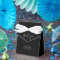 Silver & Black Brush Script Party Thank you Favour