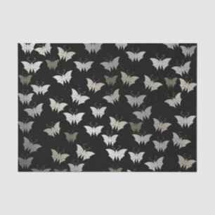 silver,black,butterfly, metal, decoration, design, tissue paper