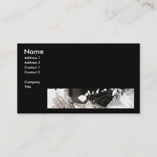 Silver Black Drip Business Card