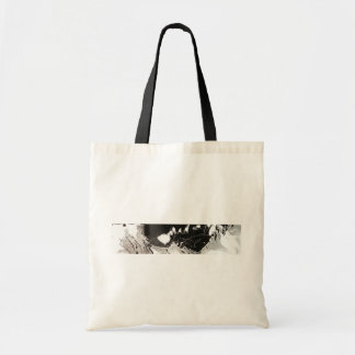 Silver Black Drip Tote Bag