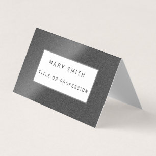 Silver Black Luxury Business Card
