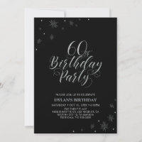 Silver & Black | Modern Chic 60th Birthday Party