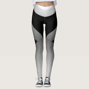 Silver Black Sports Pants Slimming Bold Workout