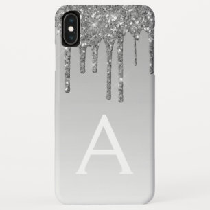 Silver Bling Luxury Sparkle Glitter Monogram Case-Mate iPhone Case