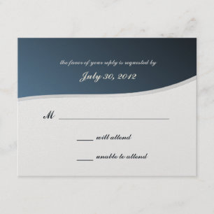 Silver Blue Music Bar Mitzvah/ Response Card