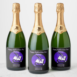Silver Book And Quill Sparkling Wine Label