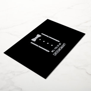 Silver Bow Tie Personalised Groomsman Proposal