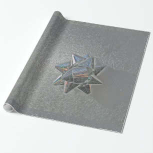 Silver Bow Wrapping Paper by Janz