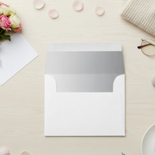 Silver Brushed Metal Custom Envelope