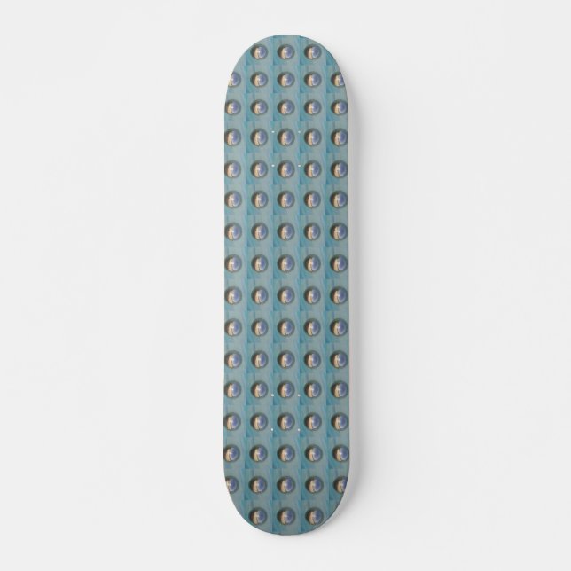 Silver Bubble Spheres Deck Skateboard (Front)