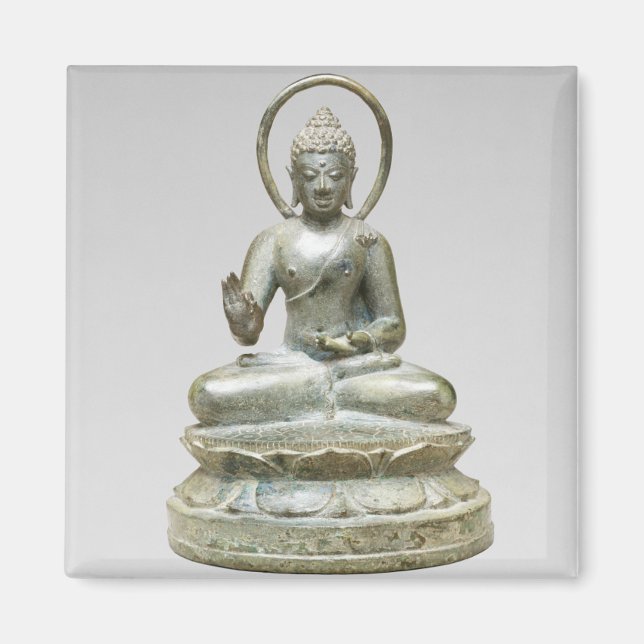 Silver Buddha Fine Art Photography Magnet (Front)