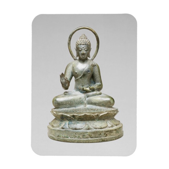 Silver Buddha Fine Art Photography Magnet (Vertical)