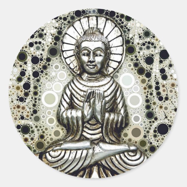 Silver Buddha Stickers (Front)