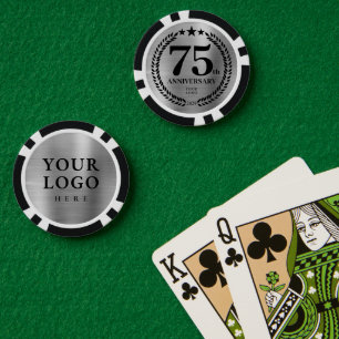 Silver Business 75th Anniversary Poker Chips