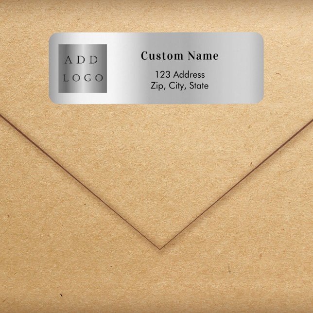 Silver business logo return address (Creator Uploaded)