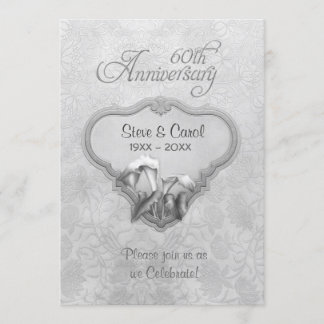 Silver Calla 60th Wedding Anniversary Invitation