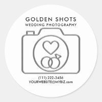 Silver Camera Heart & Wedding Rings Photography