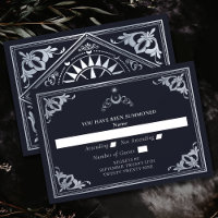 Silver Celestial Art Nouveau Tarot Gothic Wedding