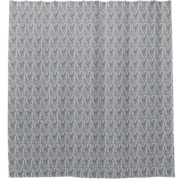 Silver Chainmail Shower Curtain (Front)