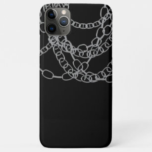 Silver Chains Black Hip Hop Chain Case-Mate iPhone Case