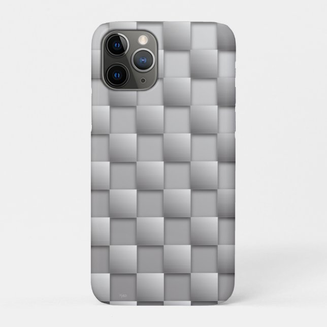 Silver Checkers Case-Mate iPhone Case (Back)