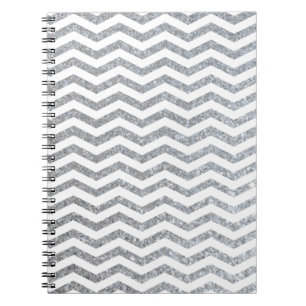 Silver Chevron Notebook