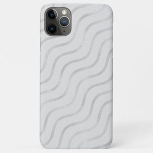 Silver Chevron on Gray Case-Mate iPhone Case