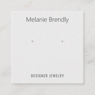 Silver Chic Jewelry Earring Display Business Card