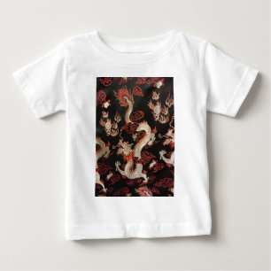 Silver Chinese Dragon Baby T-Shirt