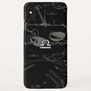 Silver Chrome like Libra Zodiac Sign on Hevelius iPhone XS Max Case