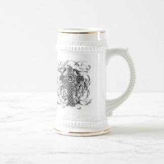 "Silver Claddagh Cross" Beer Stein