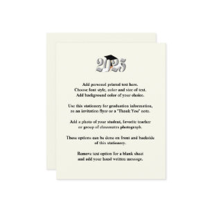 Silver Class of 2025 Graduation Announcement