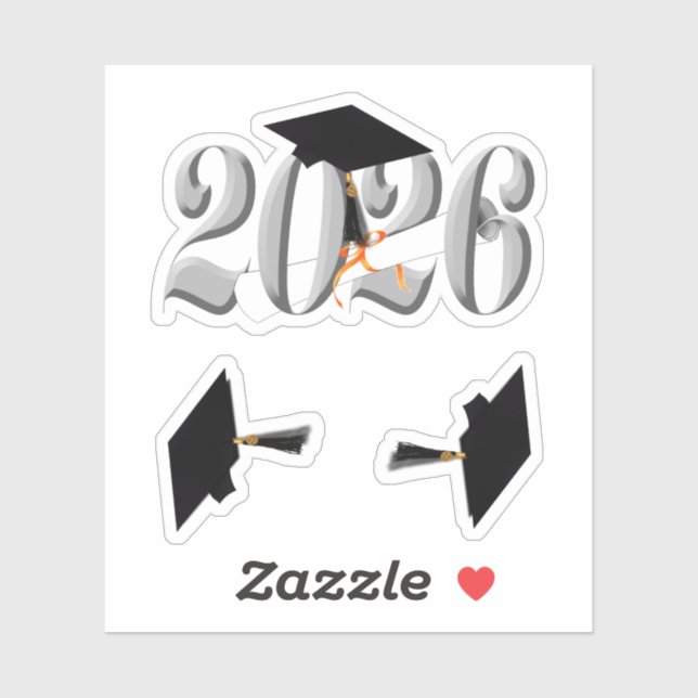 Silver Class of 2026 Graduation (Sheet)