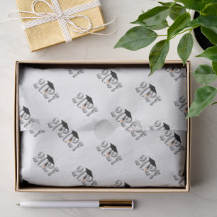 Silver Class of 2027 Graduation Tissue Paper