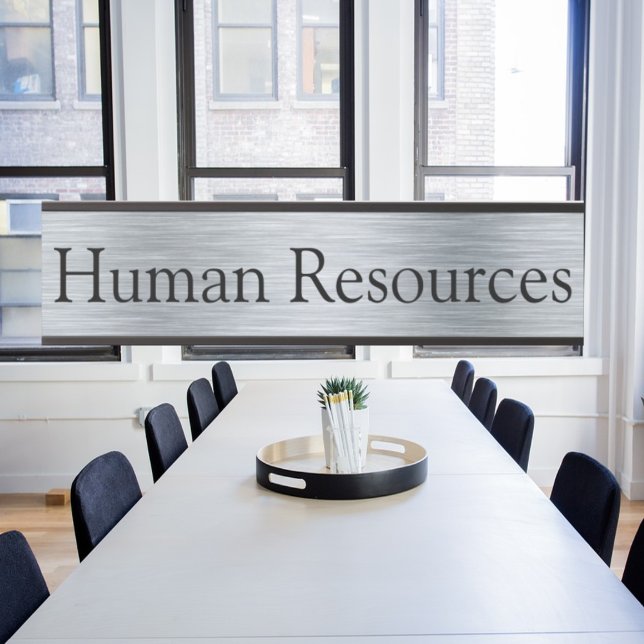 Silver Colour Human Resources Office Door Sign (Creator Uploaded)