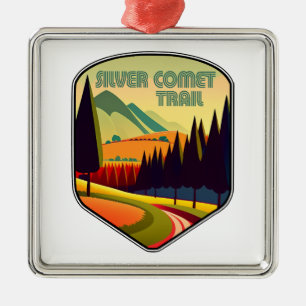Silver Comet Trail Georgia Colours Metal Tree Decoration