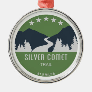 Silver Comet Trail Georgia Metal Tree Decoration