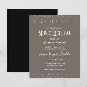 Silver Confetti Music Recital Budget
