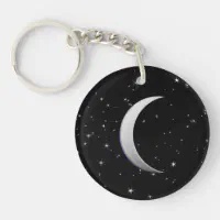 Crescent Moon Key Ring