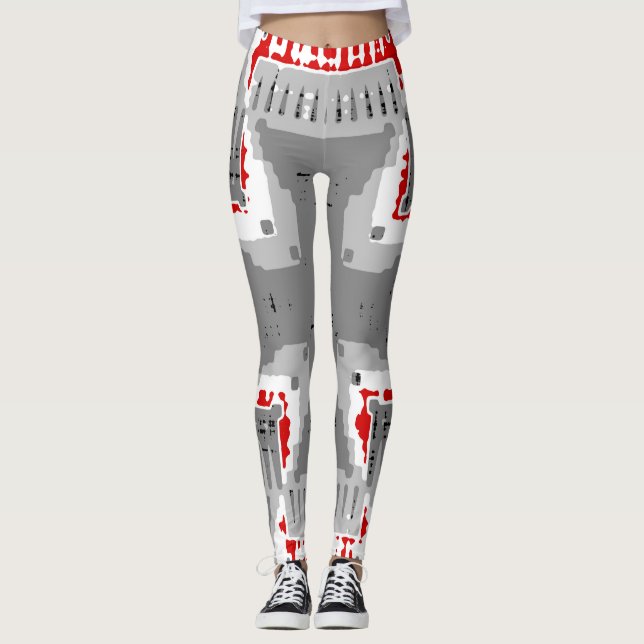 Silver Cross Leggings (Front)