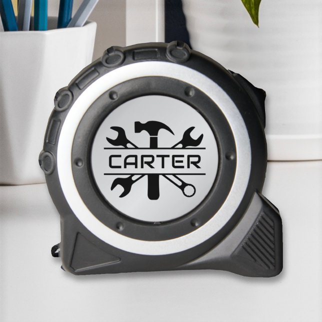 Silver Crossed Tools Custom Name Monogram 1 (Creator Uploaded)