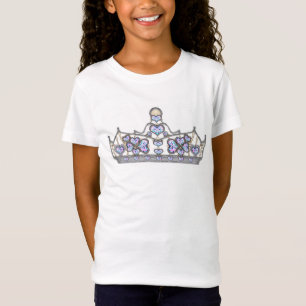 Silver crown of heart diamonds T-Shirt