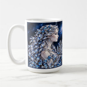 Silver Crystal Virgo Luxury Collection Coffee Mug